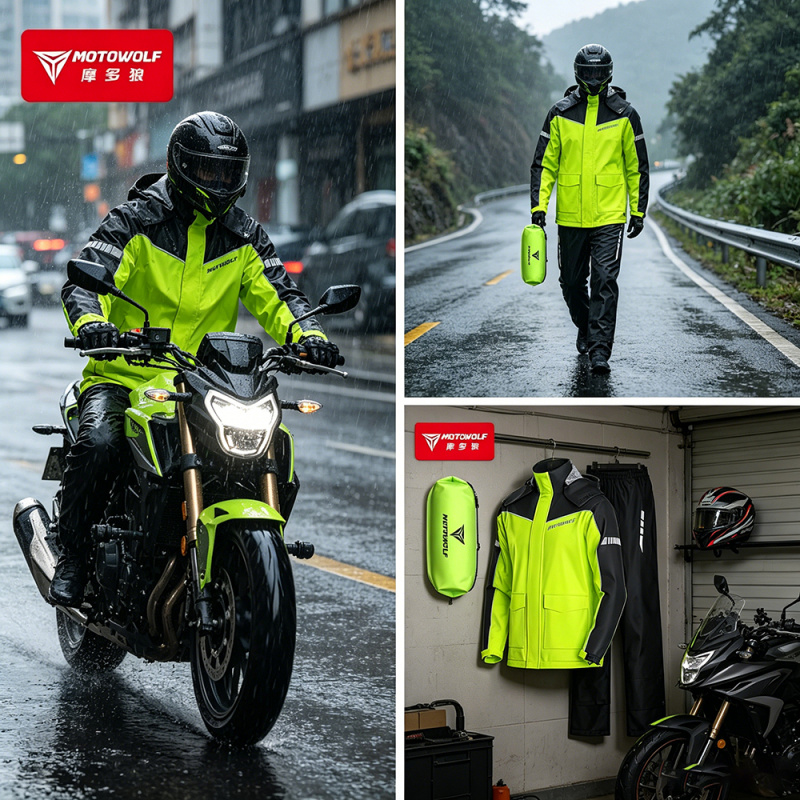 MOTOWOLF Motorcycle Raincoat A - Motorcycle Gear Mens ulasan dan harga