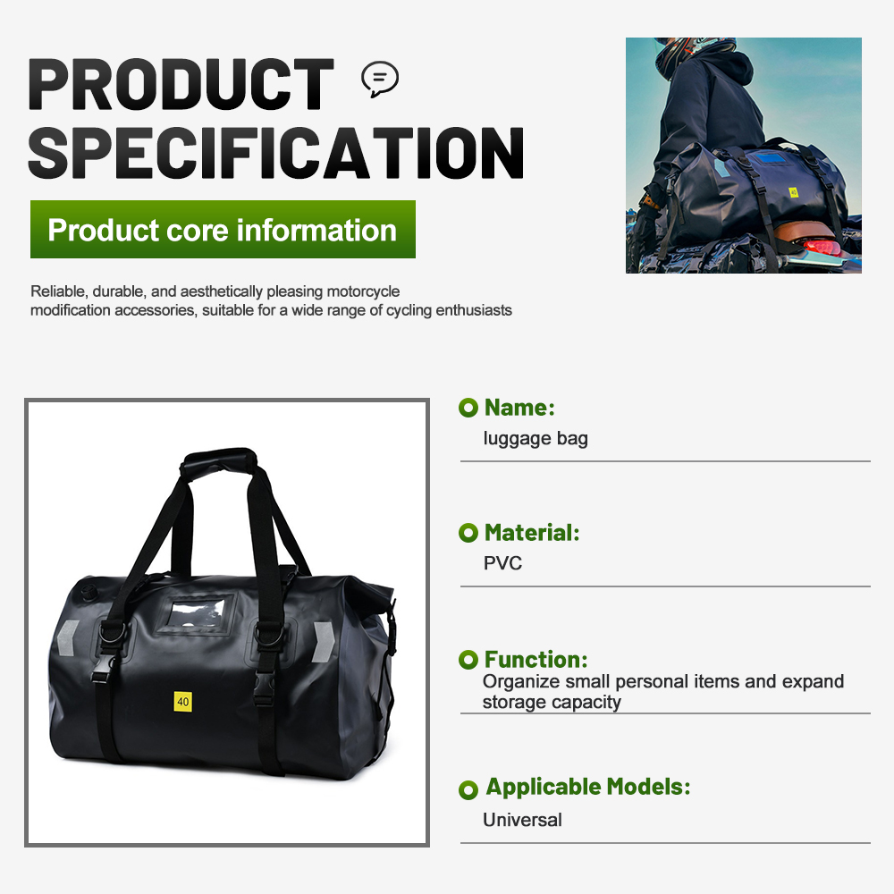 Waterproof PVC Large Capacity  - Motorcycle Gear Backpack ulasan dan harga