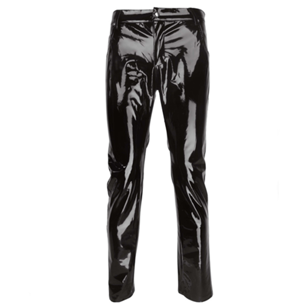 Shiny PVC Latex Trousers Men M - Motorcycle Gear Mens ulasan dan harga