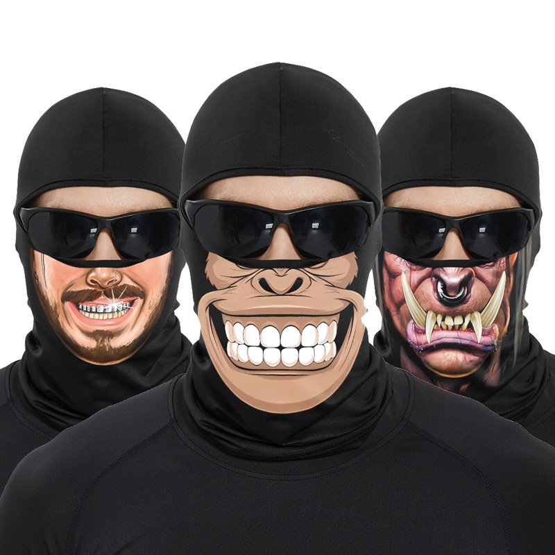 Funny Ape Mouth Skull Balaclav - Motorcycle Gear For Woman ulasan dan harga